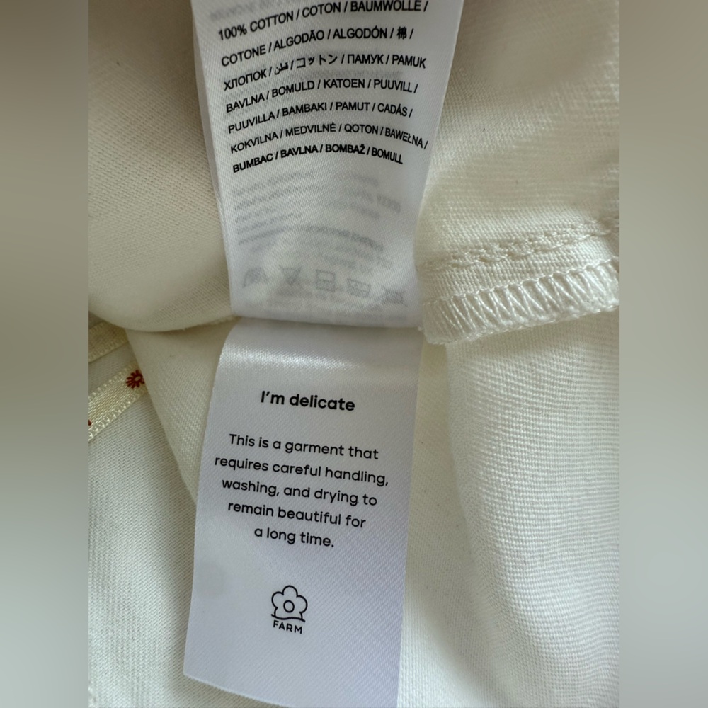 FARM Rio Festone off White Scalloped Women's Shorts • 28 • NWT - Picture 13 of 14
